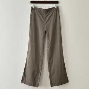J Jill Olive Wide Leg Flowy Tencel Pants